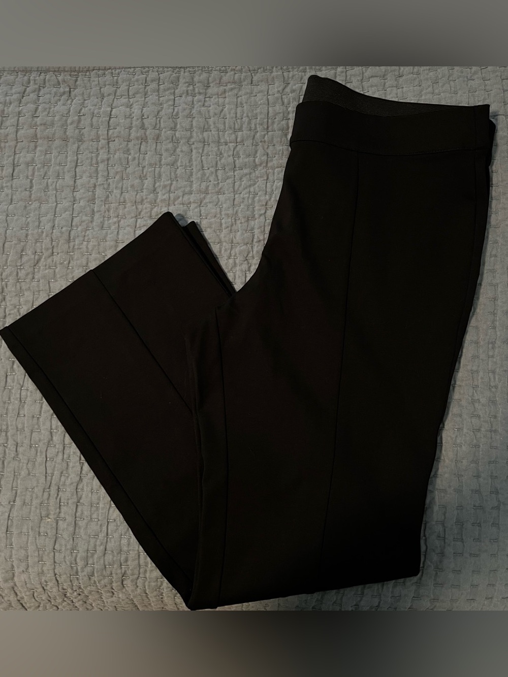 Christopher & Banks Black Ponte Pull-On Boot Leg Pants